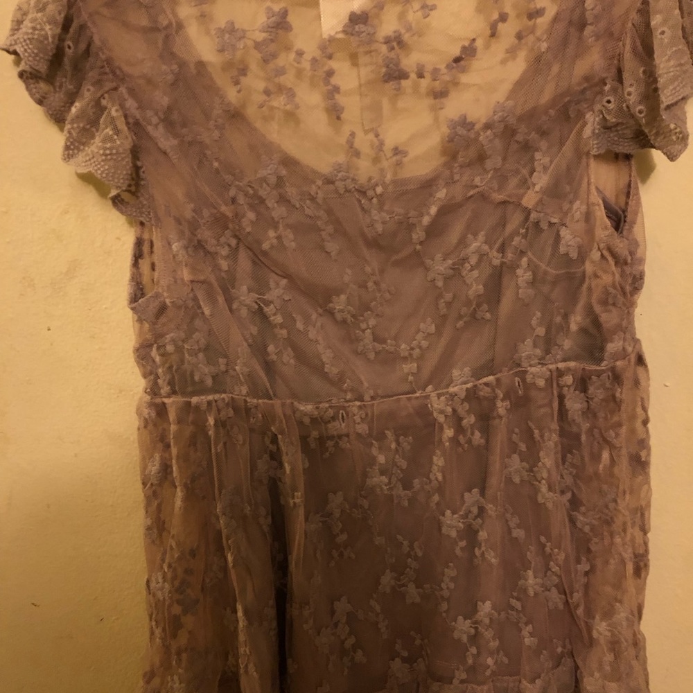 Lace blouse.
